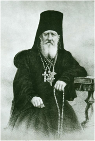 photograph of the Elder Moses holding a chotki